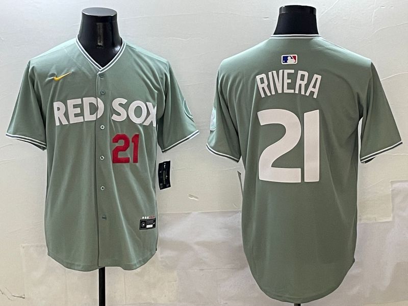 Men Boston Red Sox #21 Rivera Green Joint Name Nike 2025 MLB Jersey style 2->boston red sox->MLB Jersey